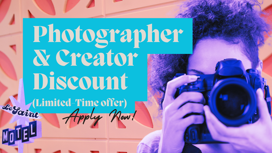 Photographer & Creator Discount Codes at Le Saint Motel (Limited-Time)