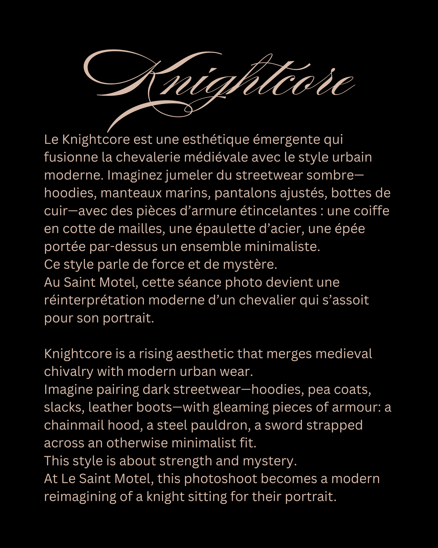 KnightCore Spécial Photoshoot